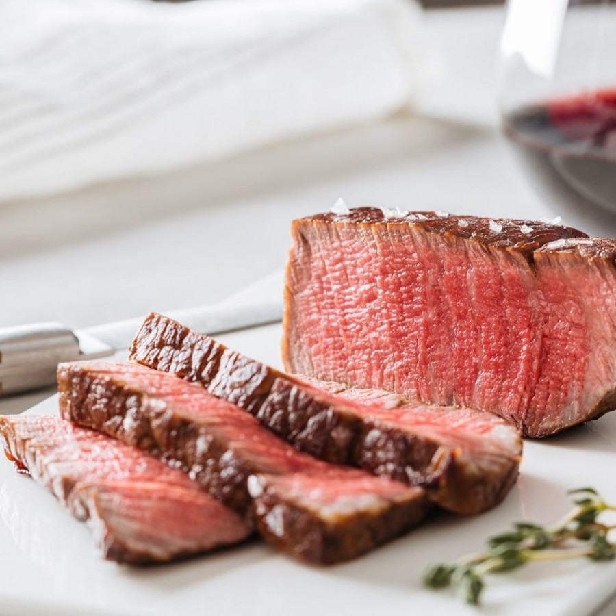 Bone-in ribeye steak with rosemary